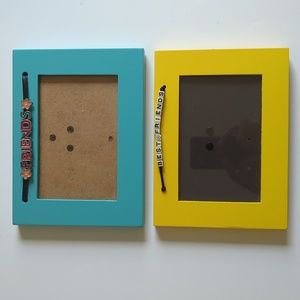 Friends Photo Frames 1 Solid Blue FRIENDS 1 Solid Yellow BEST FRIENDS 4x6